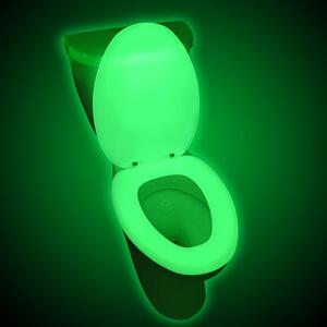 Capac de WC fosforescent, soft close, lumineaza verde in intuneric