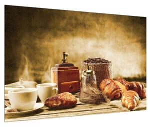 Tablou cu cafea și mic dejun (90x60 cm)