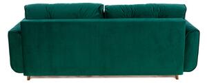 Canapea extensibila Alesia verde 226/96/80 cm
