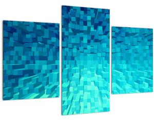 Tabloul - cuburi abstracte (90x60 cm)
