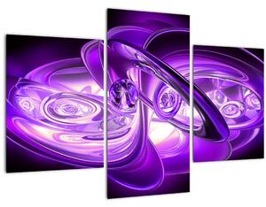 Tablou fractalilor în violet (90x60 cm)