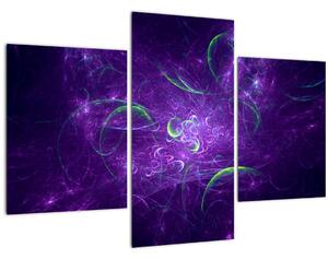 Tablou -abstracție violetă (90x60 cm)