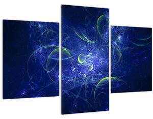 Tablou - abstracție albastră (90x60 cm)