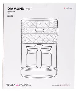 TEMPO-KONDELA DIAMOND TIP 3, aparat de cafea, rosu/plastic metal