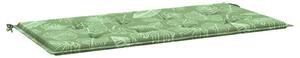 Pernă bancă de grădină model frunze, 120x50x3 cm, textil oxford