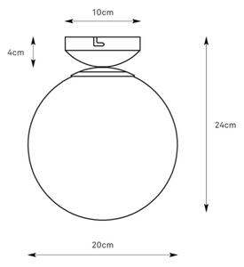 Markslöjd 109024 - Plafonieră pentru baie STINTINO 1xE14/40W/230V IP44 crom mat