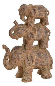 Statueta grup elefanti maro 21/31/11 cm