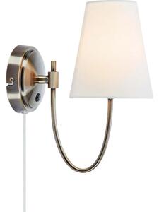 Markslöjd 108908 - Aplică de perete AMAR 1xE14/40W/230V albă/alamă