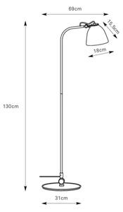 Markslöjd 108966 - Lampă de podea TILT 1xE27/60W/230V gri