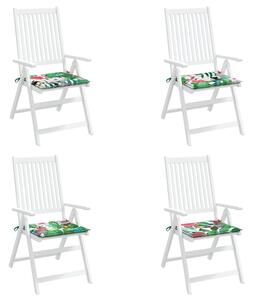 Perne scaun de grădină, 4 buc., multicolor, 50x50x3 cm, textil