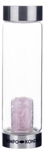 TEMPO-KONDELA CRYSTAL, flacon de sticlă cu cristale roz, 500 ml
