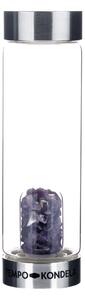 TEMPO-KONDELA CRYSTAL, flacon de sticlă cu cristale violet, 500 ml
