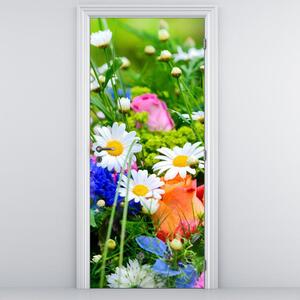 Fototapeta pentru ușă - flori (95x205cm)