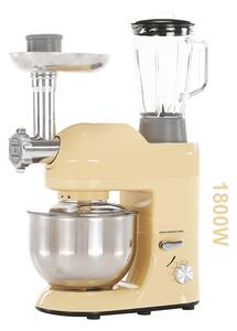 TEMPO-KONDELA KANTE, robot de bucătărie, 1800 W, 5 l, vanilie/crom
