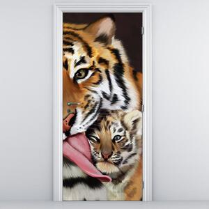 Fototapeta pentru ușă - tigrul (95x205cm)
