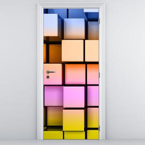 Fototapeta pentru ușă - zaruri colorate (95x205cm)
