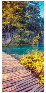 Fototapeta pentru ușă - lacul Plitvice (95x205cm)