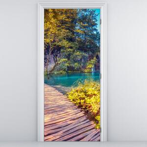 Fototapeta pentru ușă - lacul Plitvice (95x205cm)