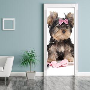 Fototapeta pentru ușă - câine mic (95x205cm)