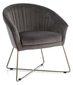 Fotoliu Felice gri 85/65/73 cm