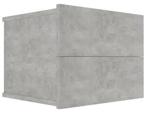 Noptiere, 2 buc., gri beton, 40 x 30 x 30 cm, PAL