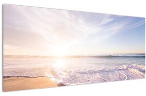 Tablou cu plaja cu nisip (120x50 cm)