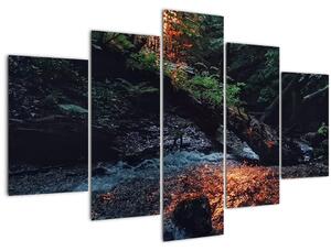 Tablou cu râu montan (150x105 cm)