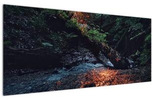 Tablou cu râu montan (120x50 cm)