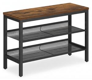 Dulap pentru incaltaminte TAYLOR cu 2 rafturi 75x50 cm, maro rustic