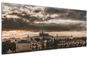 Tablou - Praga înnorită (120x50 cm)