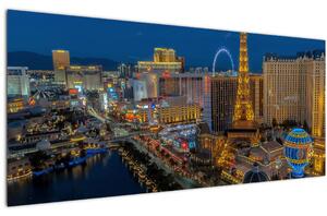 Tablou cu Las Vegas nocturn (120x50 cm)