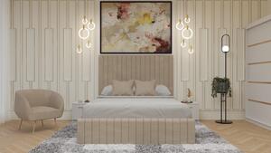 Dormitor Cairo Pat Tapitat Dressing 200x200 Alb