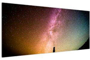 Tablou - cerul plin de stele (120x50 cm)