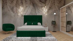 Dormitor Cairo Pat Tapitat Dressing 200x200 AlbSonoma cu Oglinda