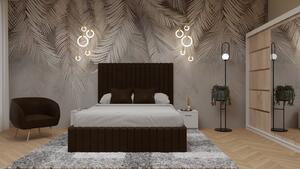 Dormitor Cairo Pat Tapitat Dressing 200x200 AlbSonoma cu Oglinda