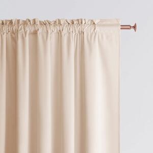 Draperie decorativă crem pentru camera de zi 140 x 280 cm