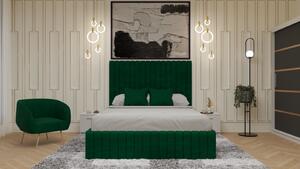 Dormitor Cairo Pat Tapitat Dressing 200x200 AlbGri Antracit