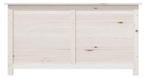 Cutie de perne de exterior alb 100x50x56 cm lemn masiv brad