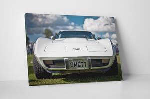 Tablou canvas : Corvette alb