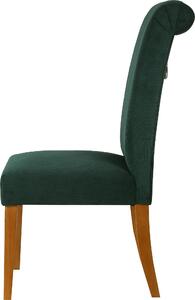 Set 2 scaune Fenris verzi 50/70/107 cm, catifea raiata