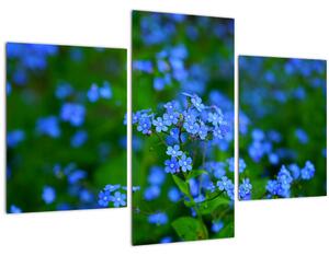 Tablou cu flori albastre (90x60 cm)