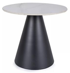 Masuta de cafea HILL Ø 50 cm, alb-negru