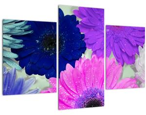 Tablou cu flori colorate (90x60 cm)