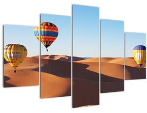 Tablou - baloane zburătoare în deșert (150x105 cm)