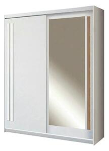 Dulap usi glisante alb EFFECT, PAL melaminat, cu 2 usi, 175x59x215 cm