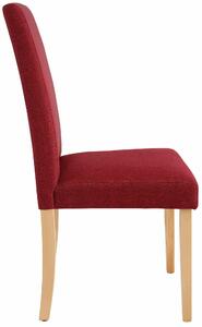 Set 2 scaune Roko Tiago rosii stofa 46,5/57/97 cm