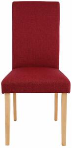 Set 2 scaune Roko Tiago rosii stofa 46,5/57/97 cm