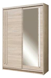 Dulap EFFECT, stejar sonoma, PAL, cu 2 usi, 150x59x215 cm