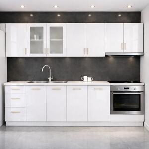 Bucatarie din Mdf lucios Maria 2.6 m