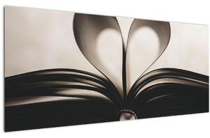 Tablou cu carte (120x50 cm)